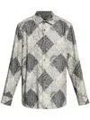 Etro Printed Shirt In Stampa F.do Blu