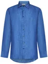 Etro Camicia  In Turchese Scuro