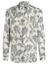 Etro Floral-print Cotton Shirt In White