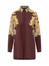 Etro Women's Printed Shirt In Brown