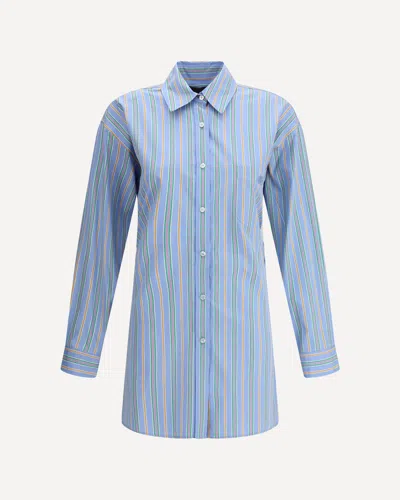 Etro Knotted Button-up Striped Shirt In Multicolor