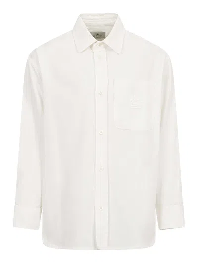 Etro Kids' Shirt With Logo In White