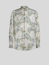 Etro Printed Viscose Shirt In Beige