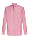 Etro Logo Long-sleeved Shirt In Rosado