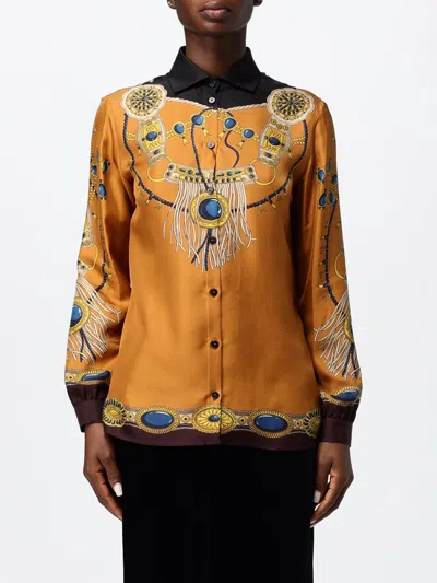 Etro Shirt Woman Color Ocher In Orange