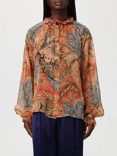 ETRO ETRO SILK AND COTTON SHIRT WITH PAISLEY PRINT