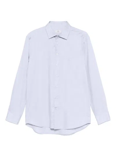 ETRO ETRO LIGHT BLUE COTTON SHIRT