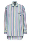 Etro Multi-coloured Striped Cotton Shirt Women In Multi