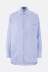 Etro Button-up Shirt With Subtle Paisley Pattern In Blue