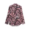 Etro Shirt Paisley Pattern Button-down Collar In Multi