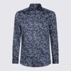 Etro Paisley Pattern Button-down Collar Long Sleeves Shirt In Blue