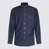 Etro Shirt Long Sleeves Pointed Collar Regular Fit In Blue