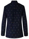 Etro Floral Diamond Grid Shirt In B0065