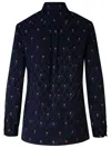 Etro Floral Diamond Grid Shirt In B0065