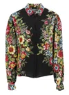 Etro Silk Shirt With Long Sleeves And Floral Pattern In Black