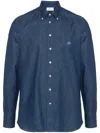 Etro Button-down Collar Cotton Shirt In Blue