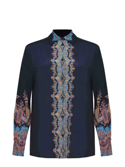 Etro Shirts In Blue