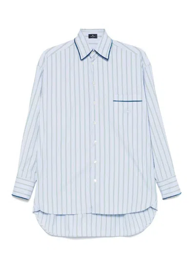 Etro Shirts In Clear Blue
