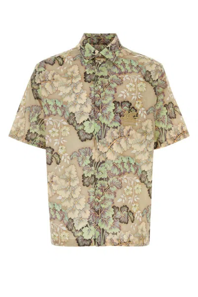 Etro Printed Cotton Shirt In Floral