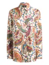 Etro Paisley-print Silk Shirt In Multi