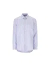 Etro Striped Long-sleeved Shirt In Multicolor