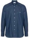 Etro Button-down Collar Cotton Shirt In Blue