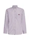 Etro Roma Striped Cotton Shirt In Multicolor