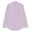 Etro Men's Pink Striped Button-down Shirt | Size 42 | Mrib0004 Color 99tr549s8451 In Multicolor