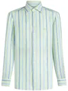 Etro Men's Pegasus Shirt In Multicolor