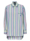 Etro Multi-coloured Striped Cotton Shirt Women In Multicolour