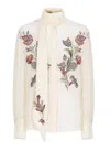 Etro Silk Shirt In Neutral