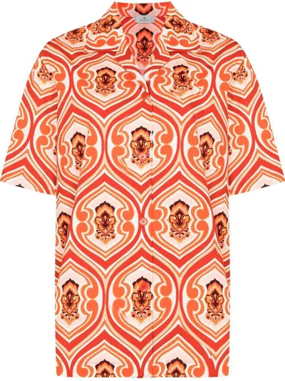 Etro Shirts In Orange