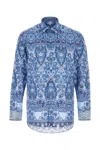Etro Cotton Shirt With Floral And Paisley Prints In Printed