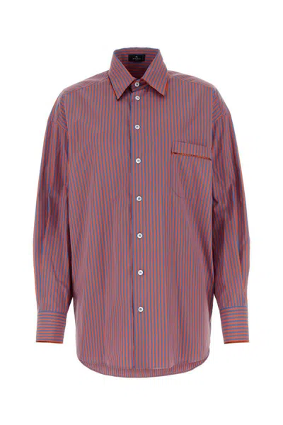 Etro Shirts In Blue/red