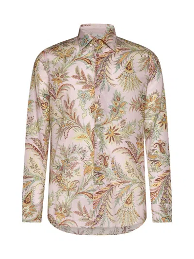 Etro Shirts In Stampa F.do Rosa