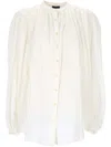 Etro Front Button-up Shirt With Band Collar In White