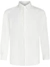 Etro Logo Cotton Button Down Shirt In White