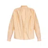 Etro Pleated Cotton Shirt In Y5250