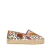 Etro Paisley Cotton Espadrilles Round Toe Sole