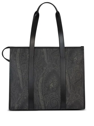 Etro Shopping Arnica Bags In Black