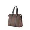 Etro Bauletto Handbag With Paisley Pattern And Leather Lining In Brown