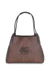 Etro Shopping Bag "libra" In Brown