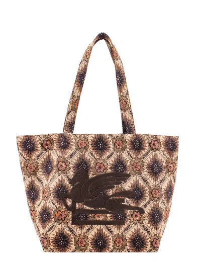 Etro Shopping Bag In Multicolor