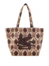 Etro Shopping Bag With Pegasus In Multicolor