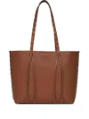 Etro Medium Essential Leather Tote Bag In Brown