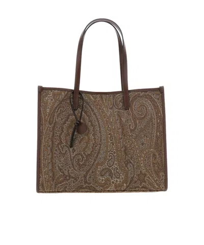 Etro Shopping Lovtter L Jacquard Denim In Black