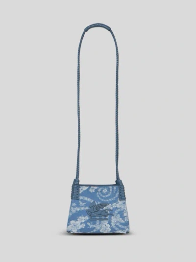 Etro Shoppingtasche Libra Mit Schulterriemen In Blue