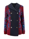 Etro Paisley Print Short Wool Jacket In Multi