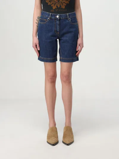 ETRO SHORT ETRO WOMAN COLOR BLUE,G81756009