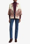 Etro Embroidered Paisley Trim Jacket In Multi